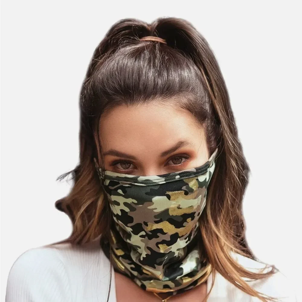 Face/ Neck Bandana - Camouflage Print - One Size